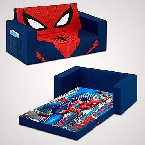Children Cozee Flip-Out Sofa, Spider-Man